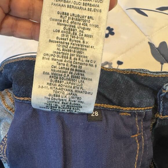 Guess Women's Blue Sexy Curve Mid-Rise Skinny Jeans Size 28 NWT - Picture 8 of 13